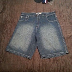 Vintage Y2K SouthPole  Shorts  Denim Jean Men's Baggy Streetwear Hip Hop Rap